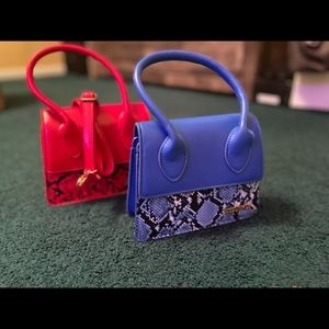 Snake skin purses